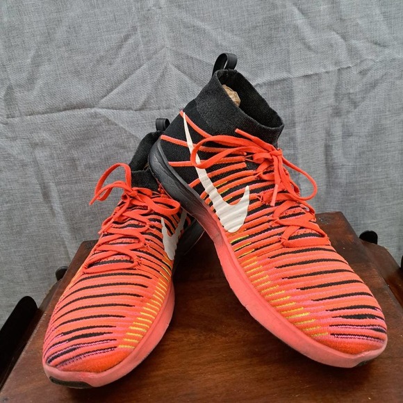 %Nike Free Train Force Flyknit Men\'s Training Shoes Size 12.5 Crimson Red / A 30